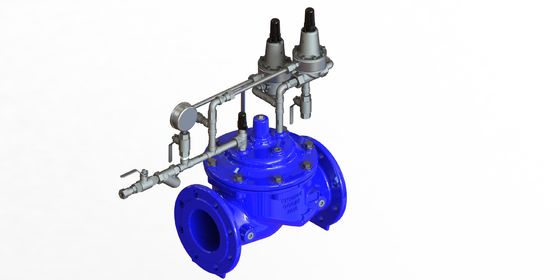 Surge Anticipating Valve with Durable RAL5005 Finish and Nylon Reinforcement Diaphragm Compliant with EN1074-5 Standard