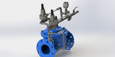 Flange End Connection Hydraulically Operated Diaphragm Valve With Nylon Reinforcement And EPDM Diaphragm