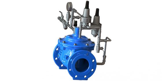 Flange End Connection Hydraulically Operated Diaphragm Valve With Nylon Reinforcement And EPDM Diaphragm