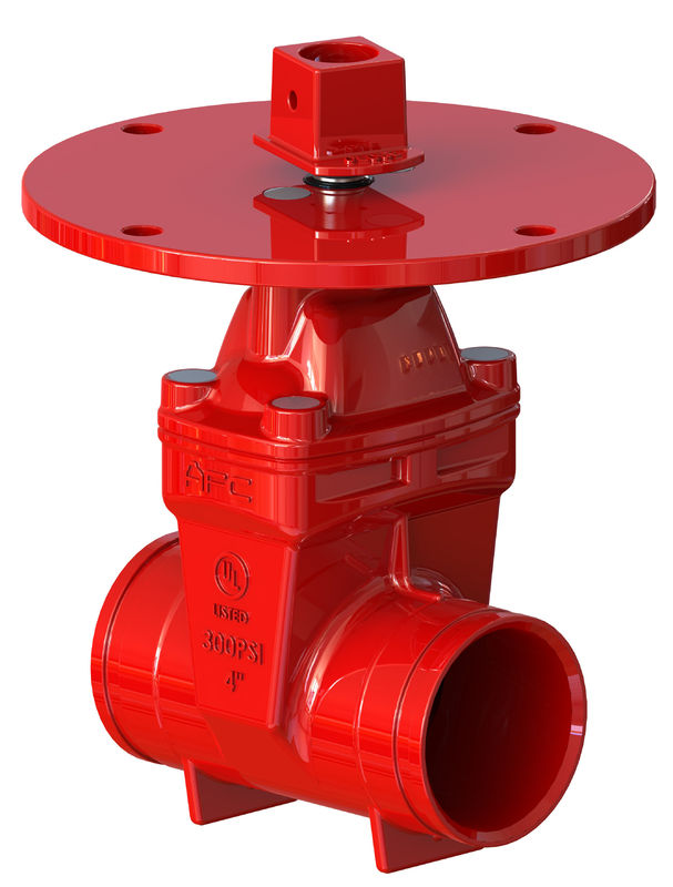 Soft Seated UL FM Gate Valve With Red FBE Coated Abrasion Resistance