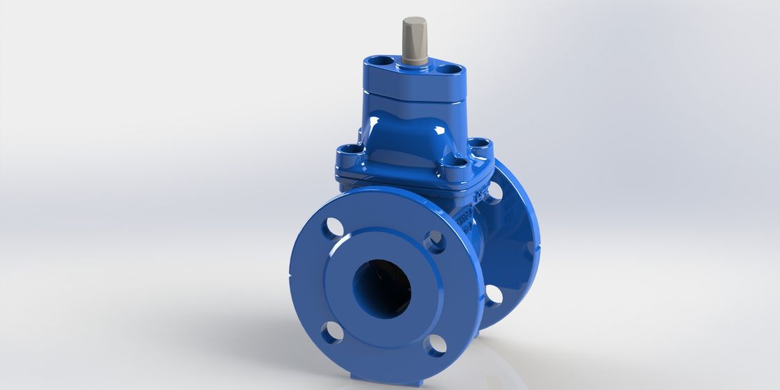 FBE Coated Ductile Iron Flanged Gate Valve Handwheel Operated Available