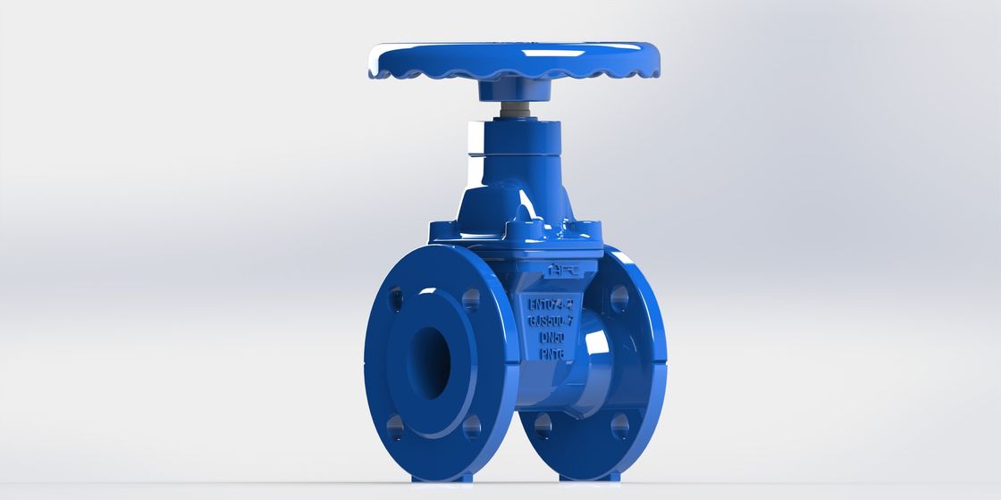 Flange Type Resilient Seated Gate Valve Handwheel Operated Available With FBE Coated