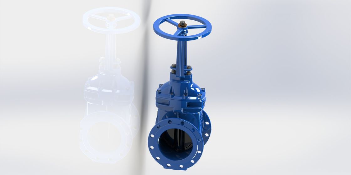 Sewage Water Resilient Seated Water Gate Valve Ductile Iron Parts Available