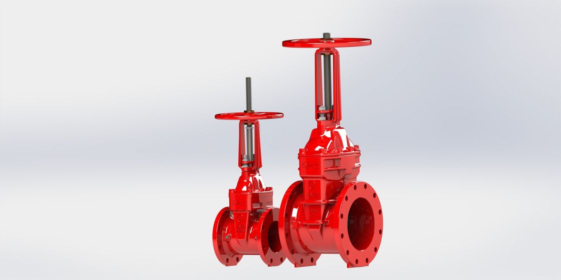 Vertical Type / Wall Mounted Rising Stem Gate Valve Used In Fire Fighting