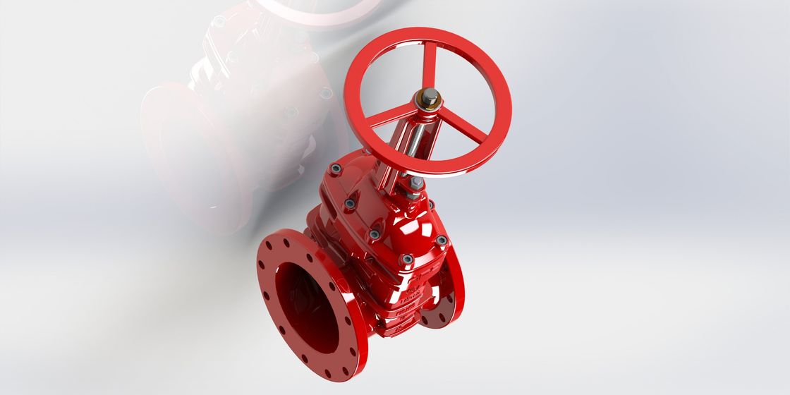 Class 125/150 Pressure UL FM Gate Valve Handwheel Operation Fusion Bonded Epoxy Coating