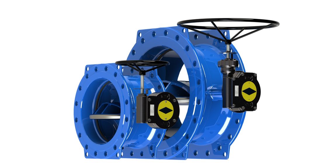 Double Eccentric Butterfly Valve with EPDM Seat Material and Electric Operation for Temperature Range -10 to 80°C