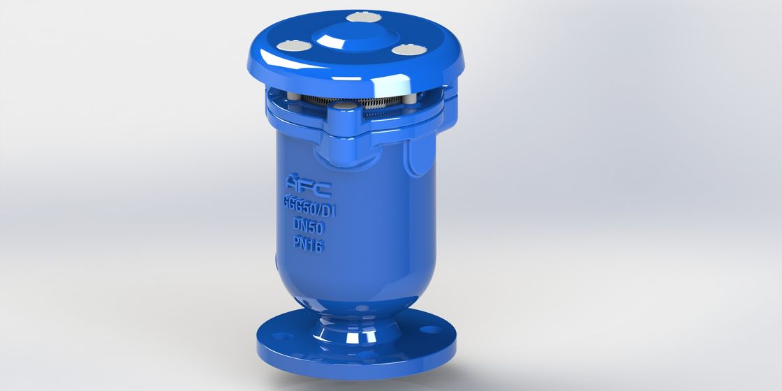 Durable Ductile Iron Combination Air Release Valve with Threaded and Flange Connection and Stainless Steel Float for Pipeline Vacuum Control