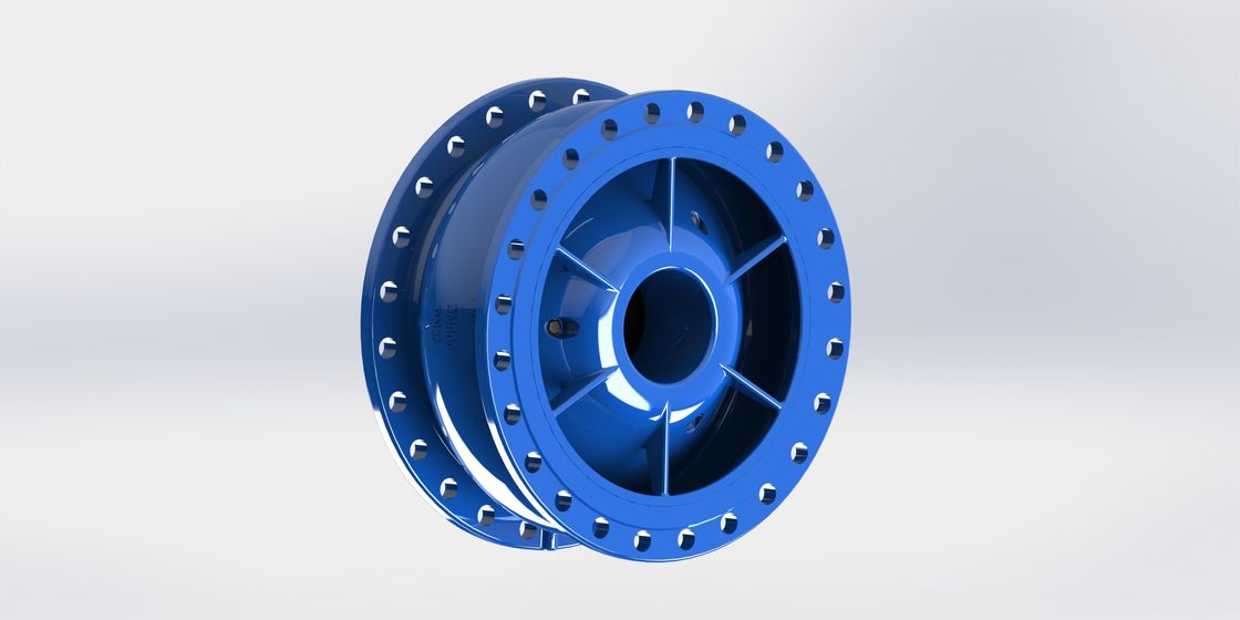 Flange End Connection Rubber Coated Disc Non Slam Check Valve Designed for PN10 Pressure Systems
