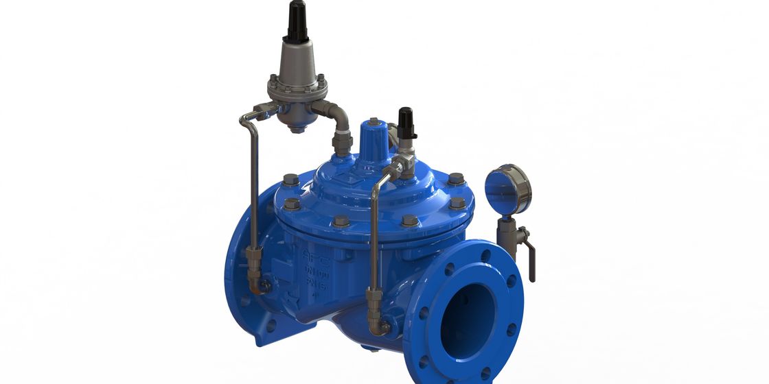 GGG50 Cast Iron Water Pressure Reducing Valve with Stainless Steel 304 Pilot and Nylon Reinforcement With EPDM Diaphragm