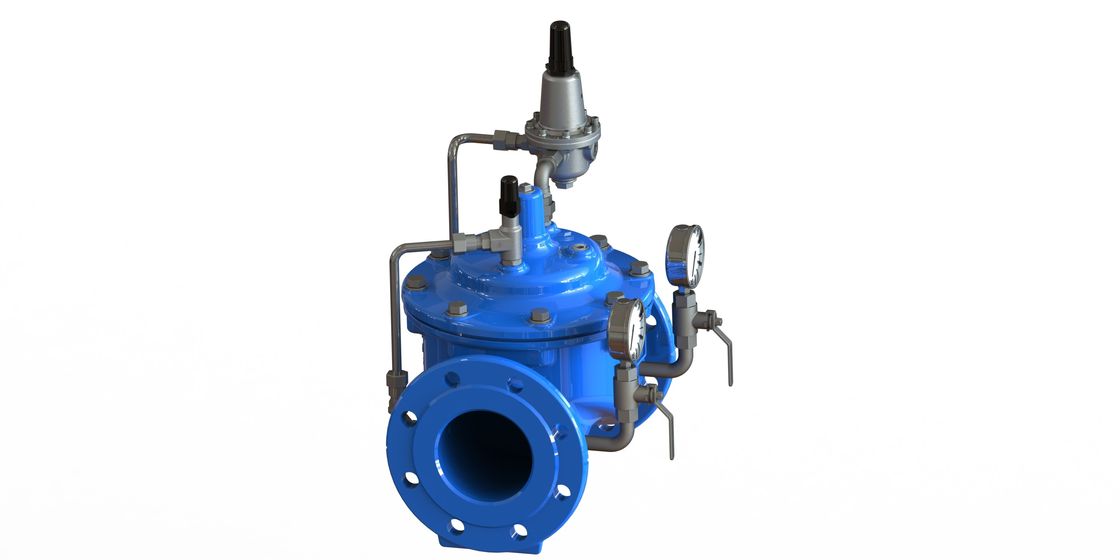 Ductile Iron Pressure Reducing Control Valve With Stainless Steel Pilots