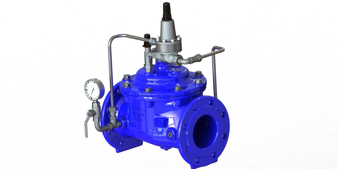 Pressure Sustaining Valve with Reinforced Nylon Diaphragm and Flange Connection for PN25 Maximum Pressure