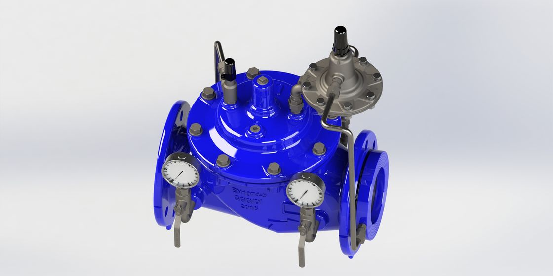 Manual Flow Control Valve with EPDM Seal and Ductile Iron Control Pipe for 0-80°F Temperature Range and EN1074-5 Standard