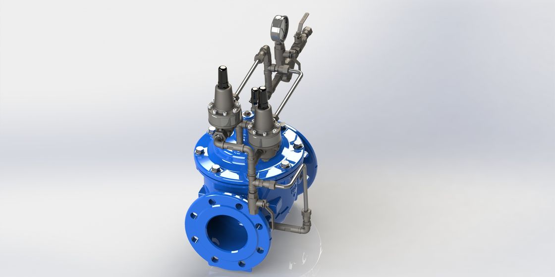Surge Anticipating Valve with Durable RAL5005 Finish and Nylon Reinforcement Diaphragm Compliant with EN1074-5 Standard