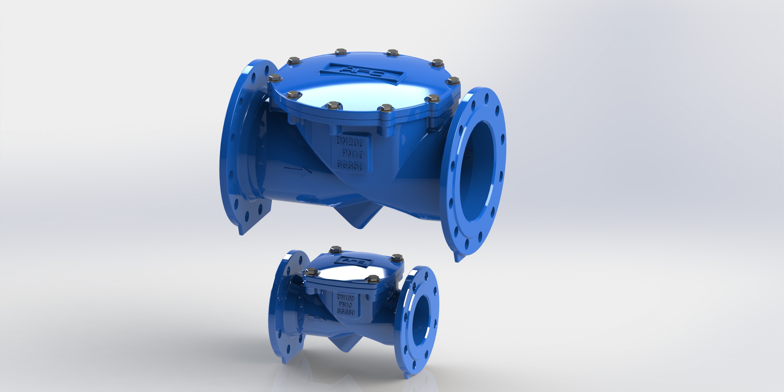 PN16 Swing Flex Check Valve with Ductile Iron Body and EPDM Rubber Disc ...