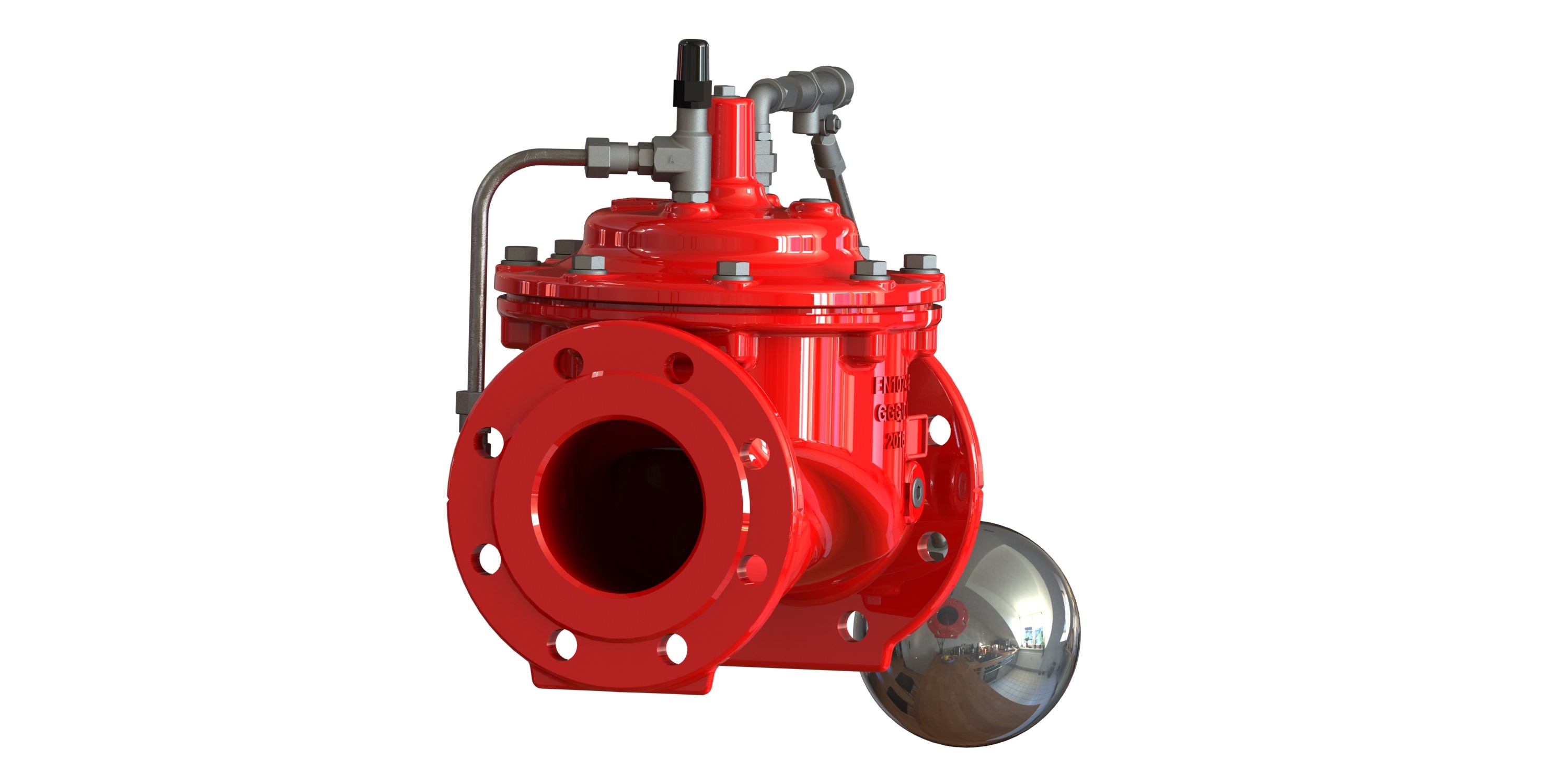 Modulating Control Sticker EPDM Rubber Float Control Valve For Modulating Control In Red Color