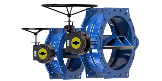 ISO Certified Double Eccentric Butterfly Valve with Stainless Steel Disc and Gear Operation for Water Applications