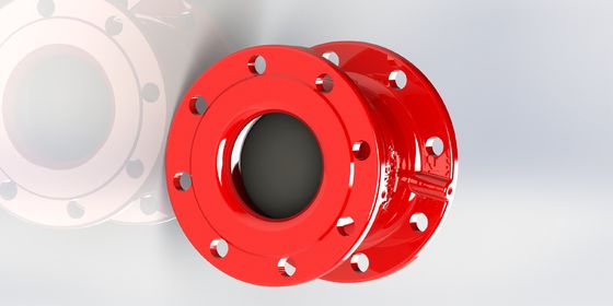 Non Slam Check Valve with Rubber Coated Disc for PN10 Pressure and 80℃ Temperature Resistance